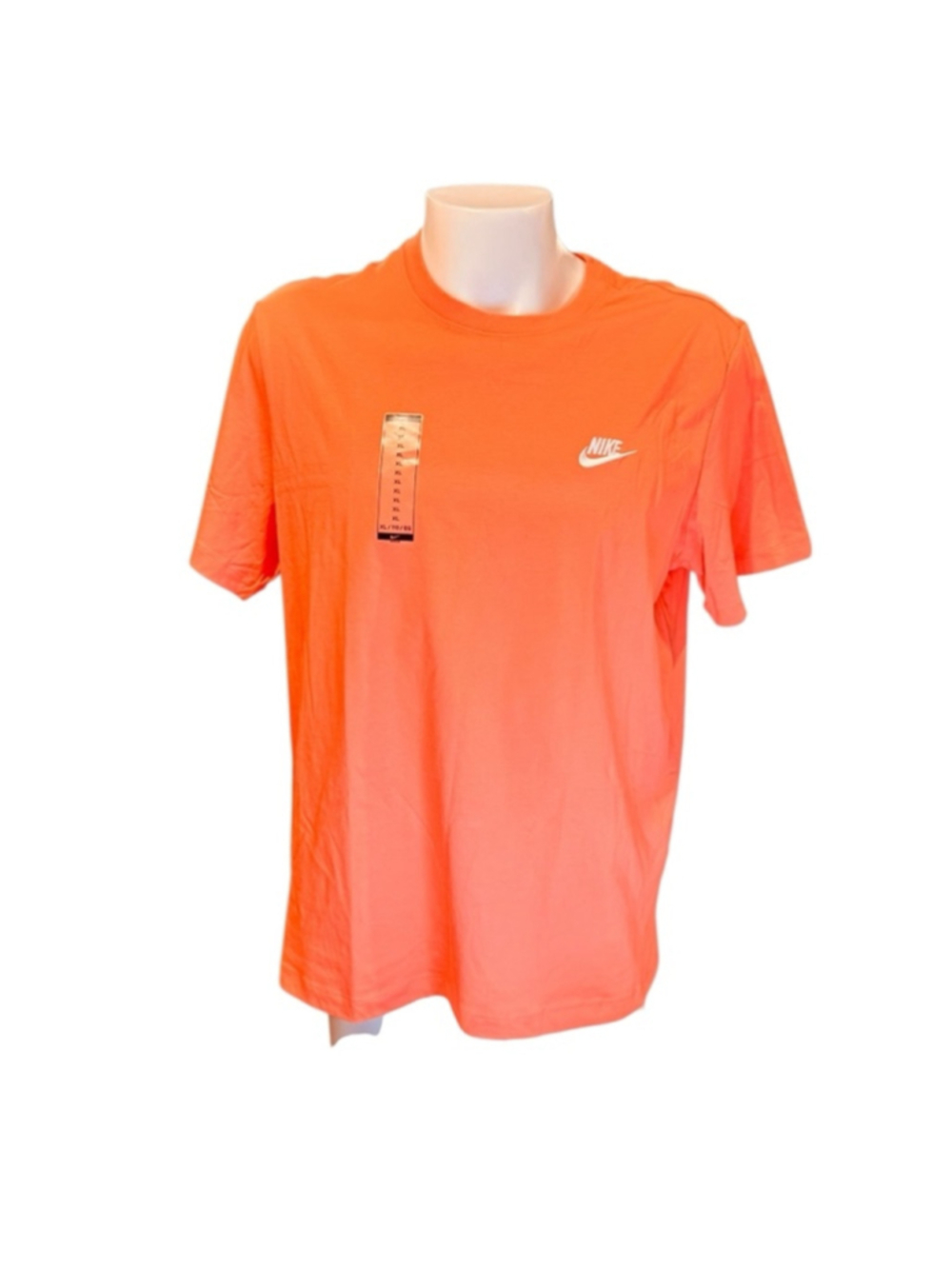 Men's Nike Orange Short Sleeve Tee L i18
